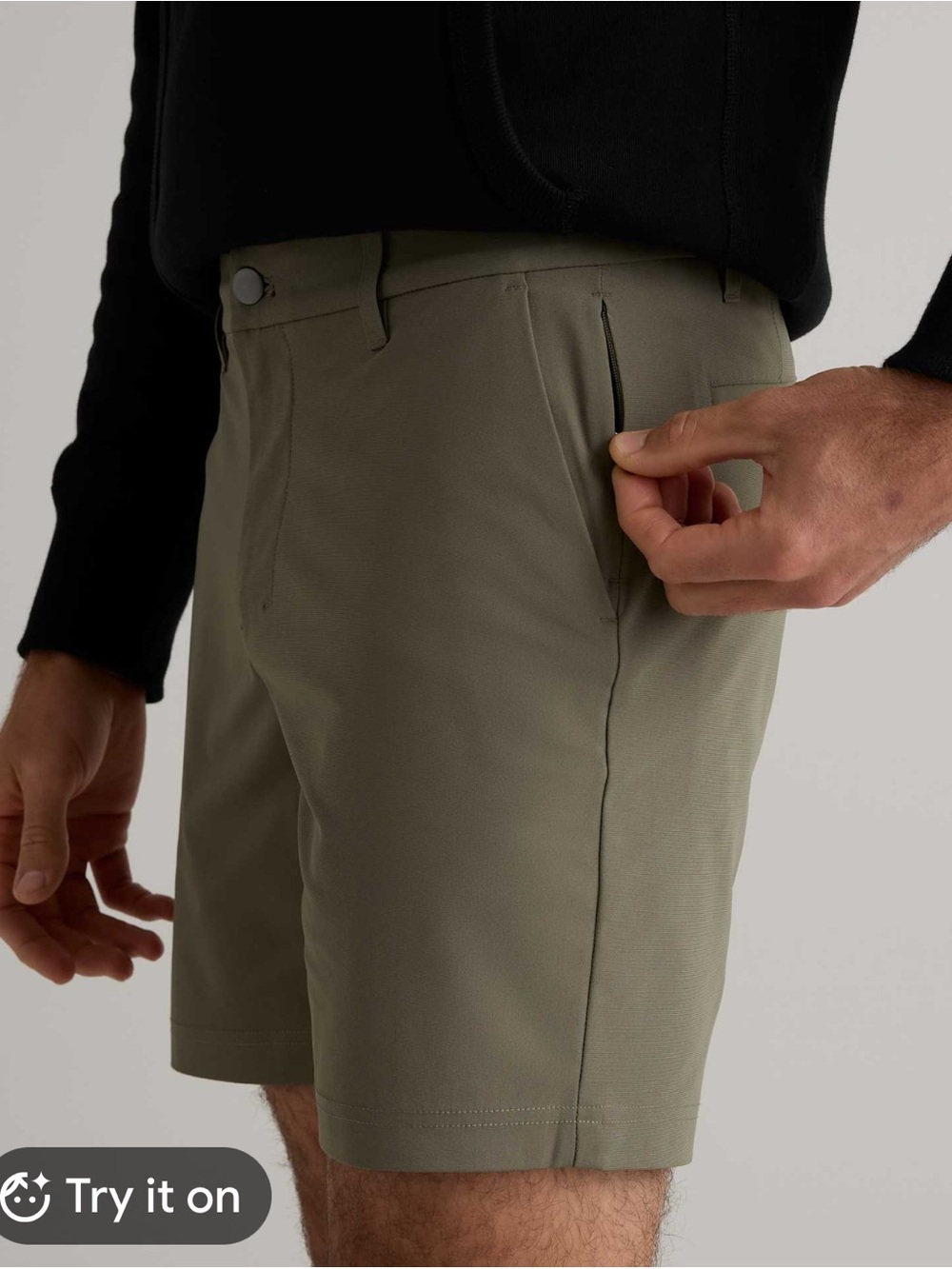 Quince Men's Olive Green Flat-Front Shorts